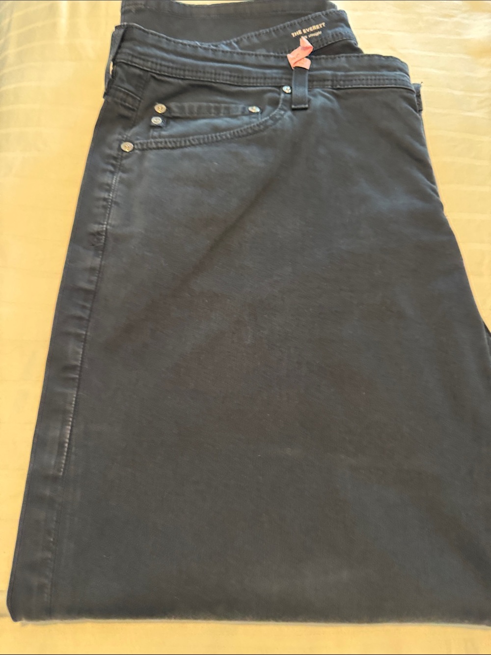 Ag Adriano Goldschmied Men's Dark Blue Straight Jeans
